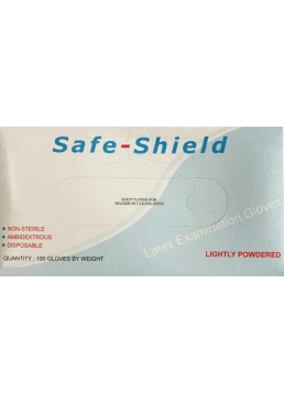 Перчатки латексные Safe-Shield нестерильные (размер L), 50 пар